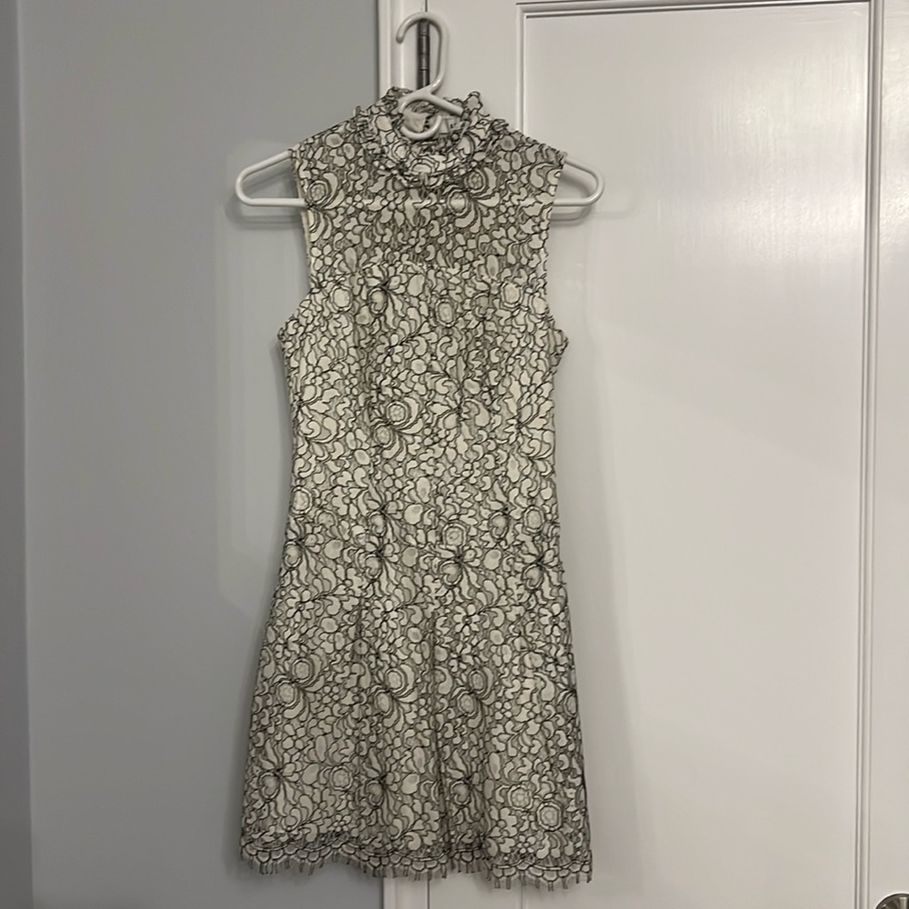 Likely lace black and white dress